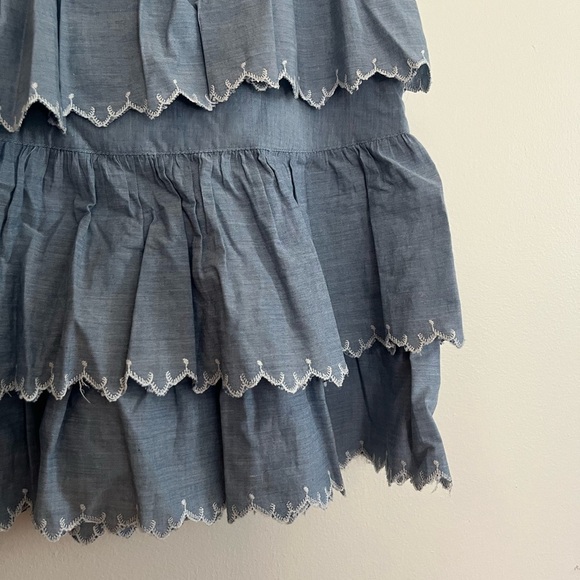 Ulla Johnson Ella Tiered Embroidered Mini Skirt - Picture 6 of 7